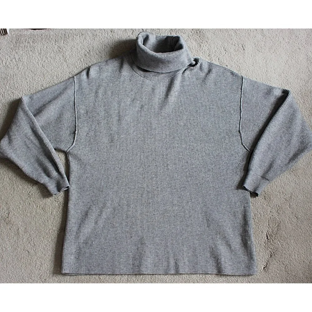 Free People - Softly Structured Turtleneck Tunic in Grey, sz Medium